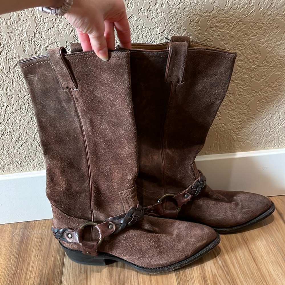 Frye harness boots